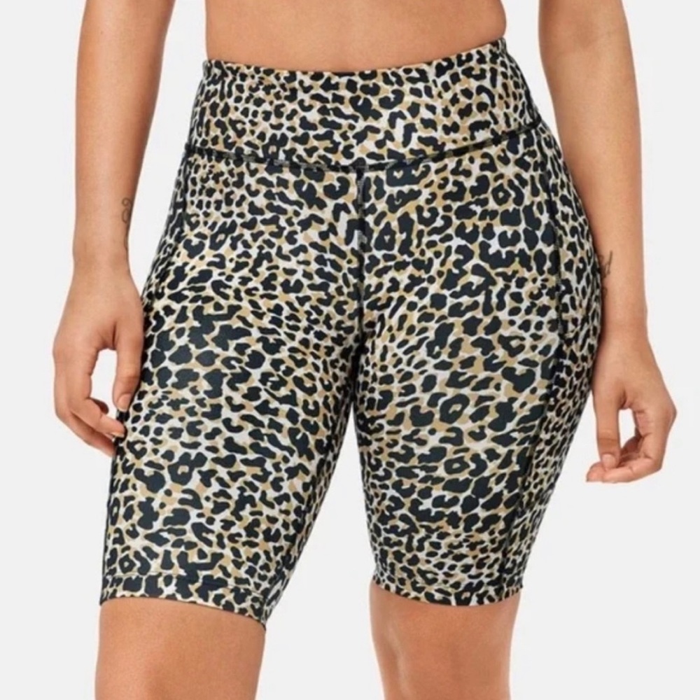 Outdoor Voices Leopard Bike Shorts 10”